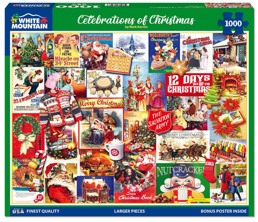 Celebrations of Christmas (1868pz) - 1000 Piece Jigsaw Puzzle