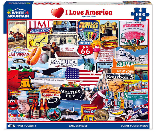 I Love America (1279pz) - 1000 Pieces