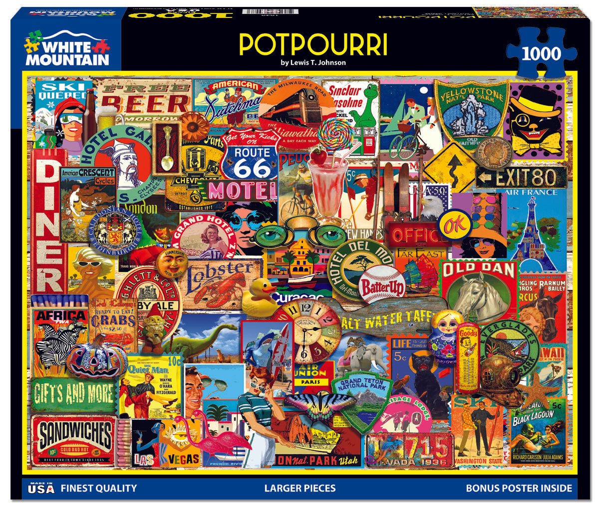 Potpourri (1848pz) - 1000 Piece Jigsaw Puzzle