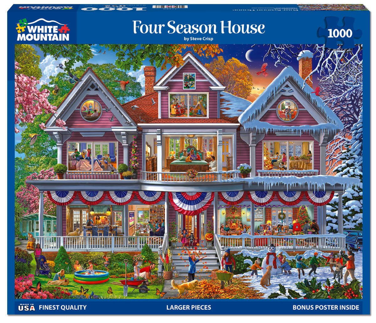 Four Season House (2138pz) - 1000 Piece Jigsaw Puzzle