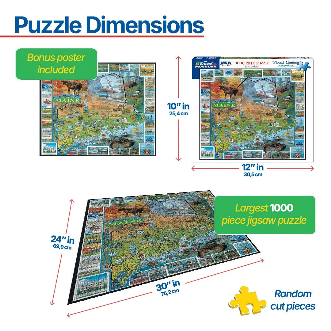 Best of Maine (94pz) - 1000 Piece Jigsaw Puzzle
