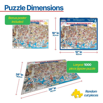 Boston, MA (07pz) - 1000 Piece Jigsaw Puzzle