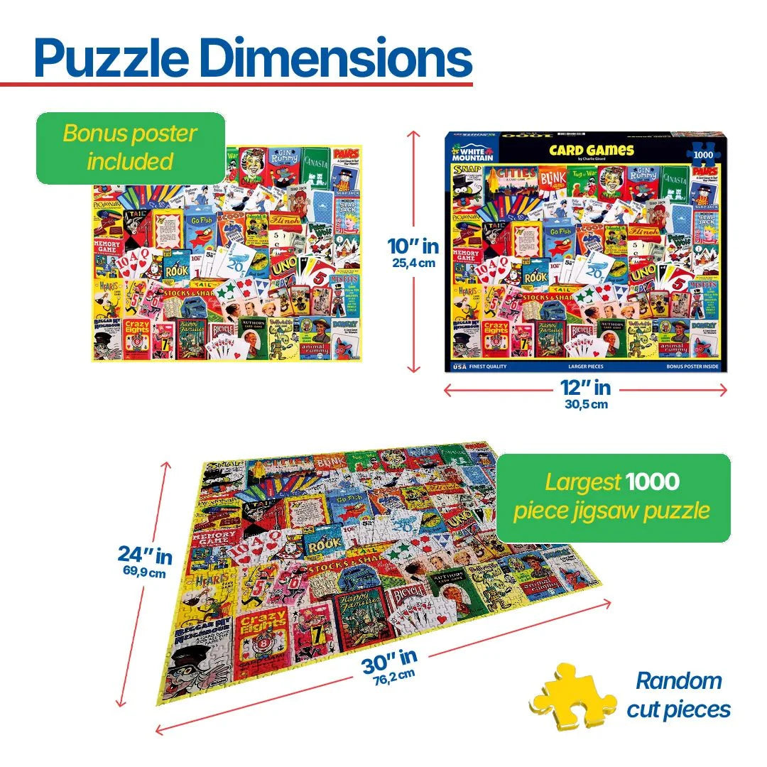 Card Games (2017pz) - 1000 Piece Jigsaw Puzzle