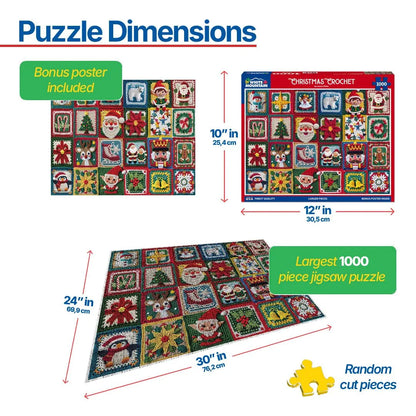 Christmas Crochet (1950pz) - 1000 Piece Jigsaw Puzzle