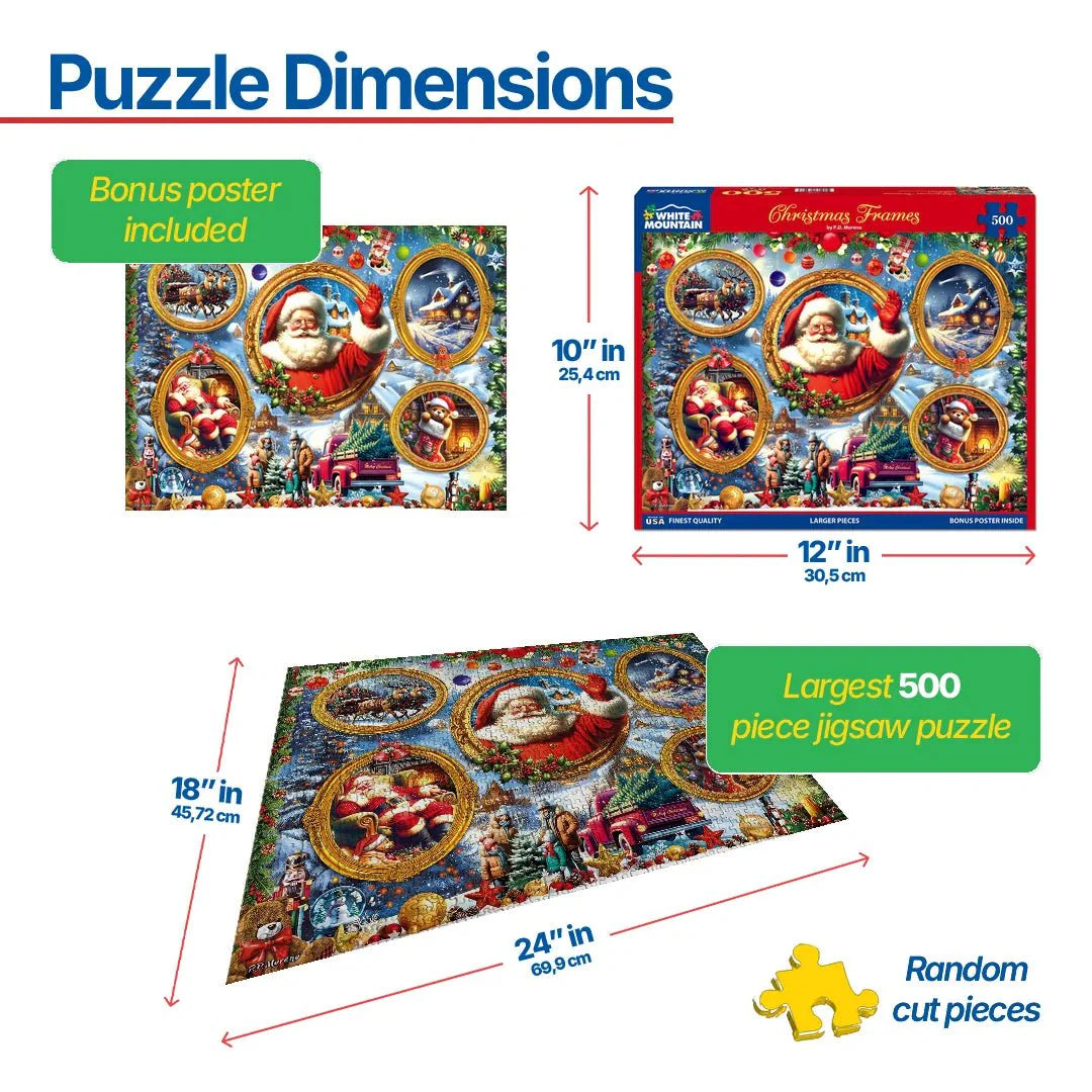 Christmas Frames (2146pz) - 500 Piece Jigsaw Puzzle
