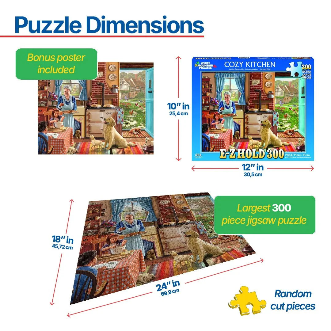 Cozy Kitchen (1300pz) - 300 Piece Jigsaw Puzzle