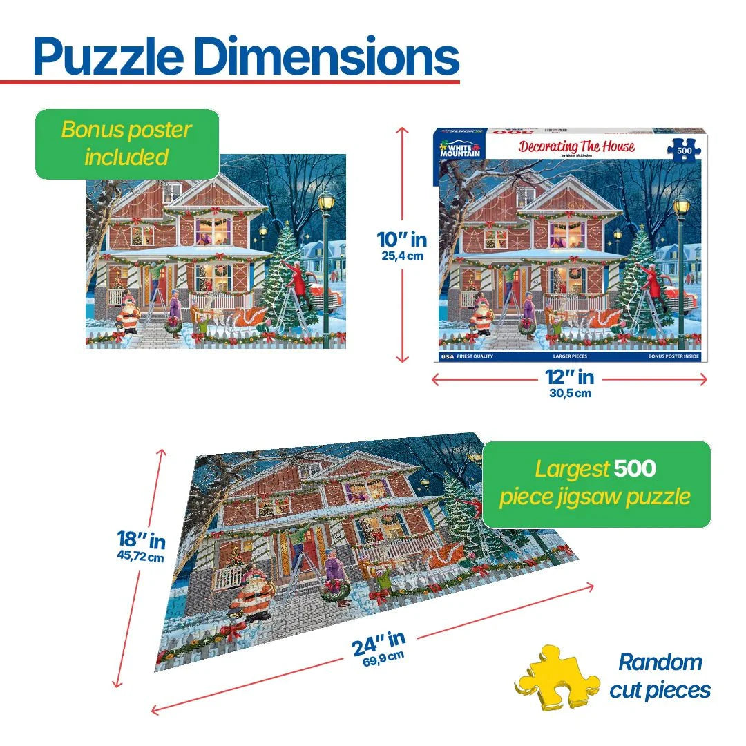 Decorating The House (1972pz) - 500 Piece Jigsaw Puzzle