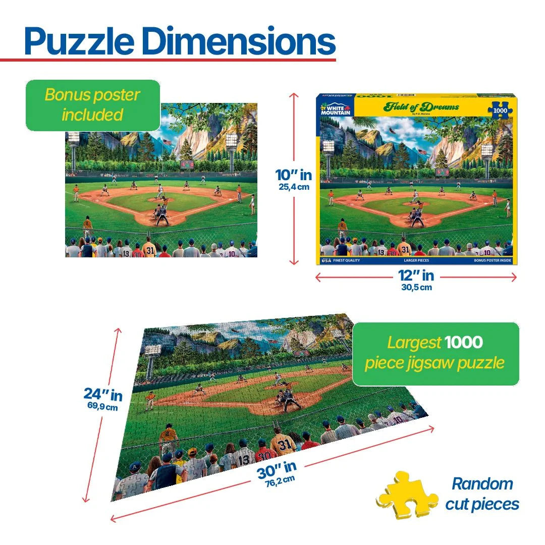 Field of Dreams (1858pz) - 1000 Piece Jigsaw Puzzle