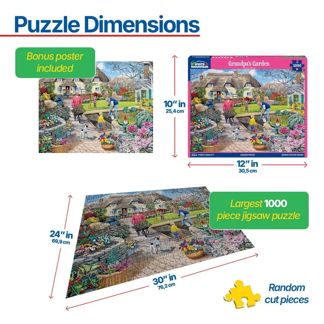 Grandpa's Garden (1799pz) - 1000 Piece Jigsaw Puzzle