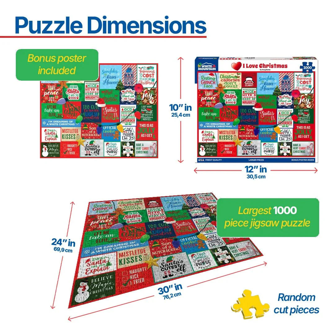 I Love Christmas (2153pz) - 1000 Piece Jigsaw Puzzle