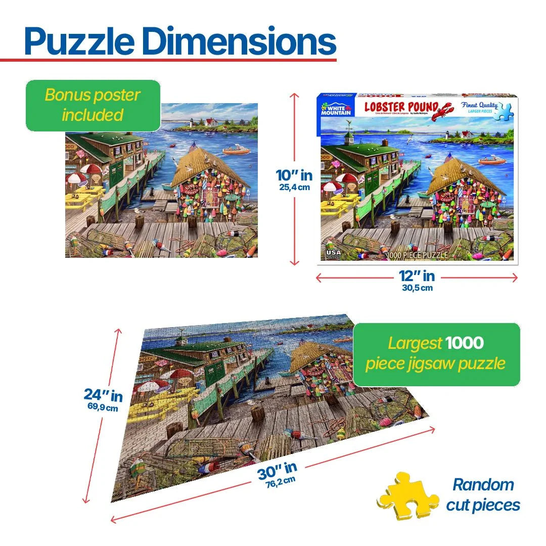 Lobster Pound (1385pz) - 1000 Piece Jigsaw Puzzle