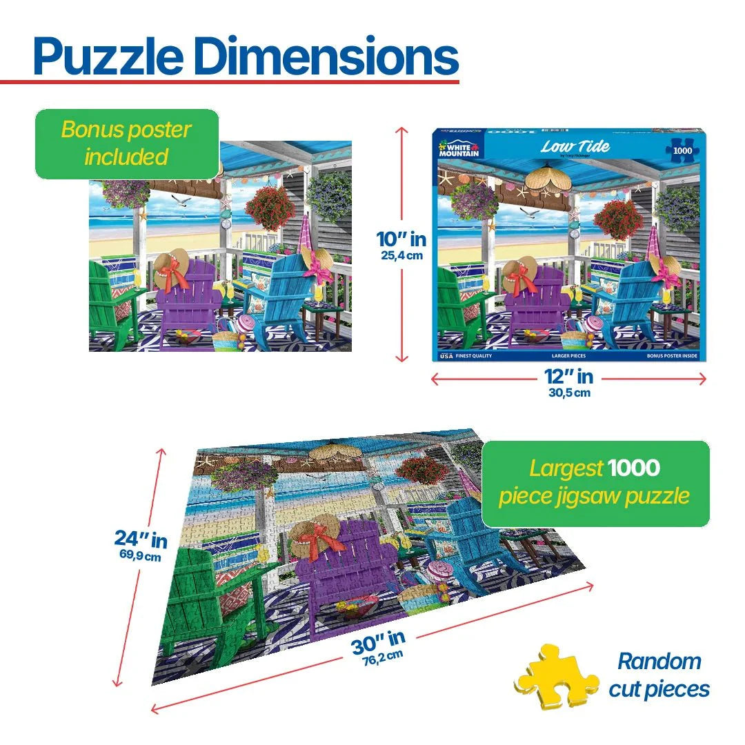 Low Tide (1989pz) - 1000 Piece Jigsaw Puzzle