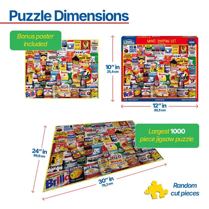Mom's Shopping List (1865pz) - 1000 Piece Jigsaw Puzzle
