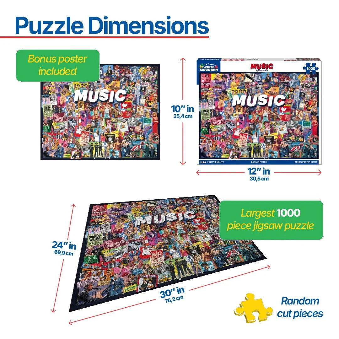 Music (1464pz) - 1000 Piece Jigsaw Puzzle