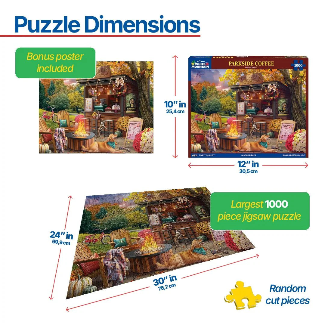 Parkside Coffee Retreat (2092pz) - 1000 Piece Jigsaw Puzzle
