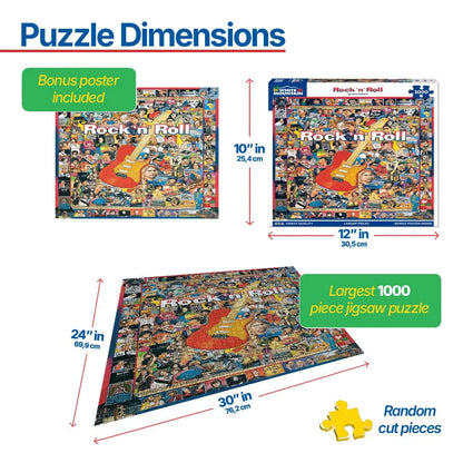 Rock 'n' Roll (409pz) - 1000 Piece Jigsaw Puzzle