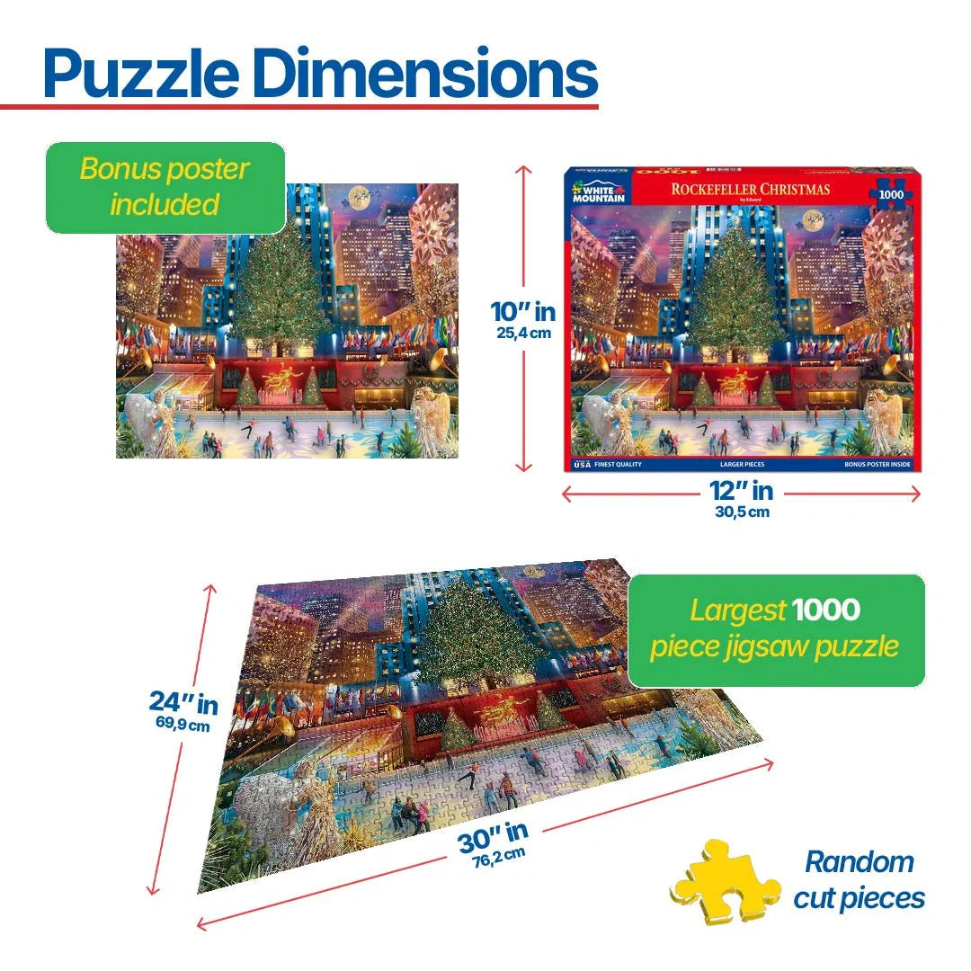 Rockefeller Christmas (1711pz) - 1000 Piece Jigsaw Puzzle