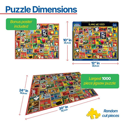 Slang We Used (1885pz) - 1000 Piece Jigsaw Puzzle