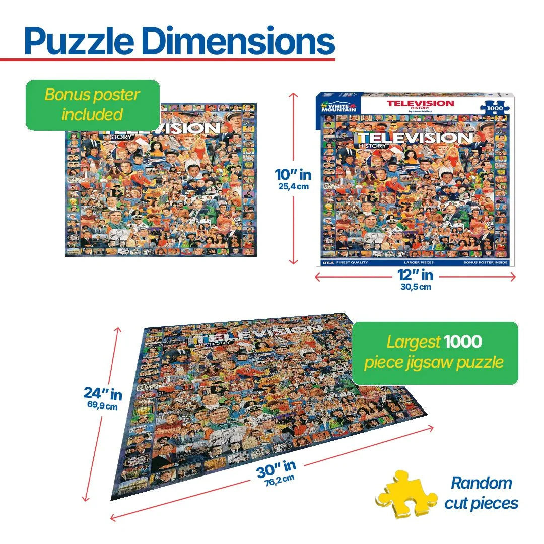 Television History (270pz) - 1000 Piece Jigsaw Puzzle