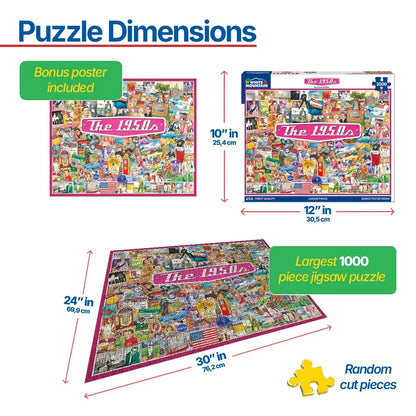 The 1950's (1536pz) - 1000 Piece Jigsaw Puzzle