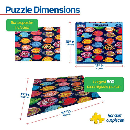 Tropical Fish (1982pz) - 500 Piece Jigsaw Puzzle