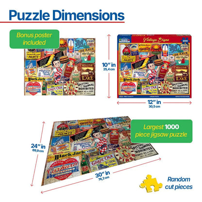 Vintage Signs (1189pz) - 1000 Pieces