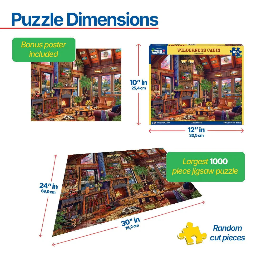 Wilderness Cabin (2134pz) - 1000 Piece Jigsaw Puzzle
